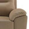Adelaide 1 Seater Leatherette Sofa in Cappuccino Colour