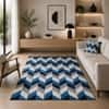 Imperial Knots Multicolor Chevron Hand Woven Dhurrie 4x6 Feet