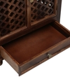 Lita Sheesham Wood  Prayer Unit In Provincial Teak Finish