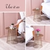 Premium Mild Steel Side Table in Gold Colour
