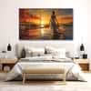 The Castle Decor Women Abstract Wall Painting Wooden Framed Digital Painting 27x48 Inch (Style 3)