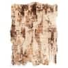Beige Brown Abstract Wool Silk Shaped Rug Hand Tufted Area Rug for Living Room Bedroom 12x15