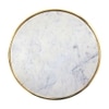 Metalsmith Marble Side Table in Gold Finish
