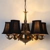 Devansh Gold Wall Mounted Lamp With Black Cotton Shade