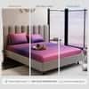 Stoa Paris 300TC UltrSatin Super King Bedsheet Set Satin Super Pink Indigo
