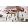 Ash Solid Wood Nested Tables - Set of 2