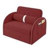 Jayen 1 Seater Pull Out Sofa cum Bed  in Pink Colour
