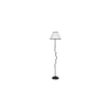Miley Multicolour Fabric Floor Lamp with Black Iron Base