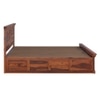 Prashiv Sheesham Wood Queen Size Bed In Honey Oak Finish With Hydraulic Storage (60 x 78 inches)