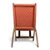 NatWest Sheesham Wood Vintage Balcony Chair in Orange Rope Canning