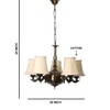 Devansh Gold Wall Mounted Lamp With Off-White Cotton Shade