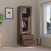 Hexa Engineered Wood Bookshelf Multipurpose Storage Rack in Flower Wenge Colour
