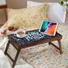 Brunch and Solid Wood Bookshelf and Serving Tray In Multicolour