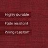 Granada Premium 1 Seater Fabric Sofa in Salsa Red Colour