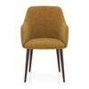 Owen Fabric Lounge Chair in Ochre Colour