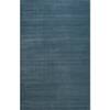 Jaipur Rugs Striped Wool And Viscose 5x8 Feet Deep Turquoise Handloom Carpet
