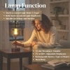 Modern Muse Table Lamp in Brown Color 3 Light Mode