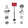 Devansh Wooden Floor Lamp