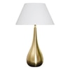 Ignatio Metal Table Lamp With White Cotton Shade