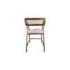 Adikia Solid Wood Lounge Chair In Pink Colour
