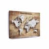 Truss Brown White World Map Canvas Wall Prints Canvas Wall Prints Set of 2 Multicolor Matte