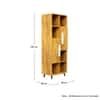 Hexa Engineered Wood Bookshelf Multipurpose Storage Rack in Giant Wood Colour