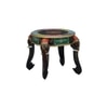 Finnian Solid Wood Hand painted End Table In Multicolour