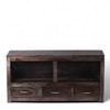 Allen Solid Wood Console Table in Mahagony Finish