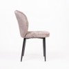 Cotton Fabric Dining Chair in Pink Colour