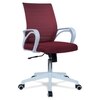 Mmarveal Mid Back Ergonomic Chair in Maroon Colour