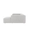 Elegantedge Wood Left Aligned 2-Seater With Upholstery Non Storage Sofa In Grey Colour