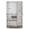 Zoey Engineered Wood 3 Door Wardrobe With Mirror in Classic Walnut Finish