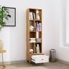 Hexa Engineered Wood Bookshelf Multipurpose Storage Rack in Giant Wood and Frosty White