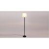 Ezra Black Cotton Shade Floor Lamp