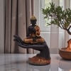 VEDAS Polyresin  Figurine in Orange Colour