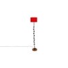 Ewan Red Cotton Shade Floor Lamp