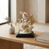 Devotional Mor Mukut Gopal Statue in White and Gold Colour