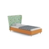 Doodle Engineered Wood Bed in Orange Colour