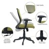 Ebeaony Mid Back Ergonomic Chair in Pearl Green Colour