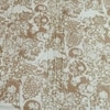 Off White & Light Coffee  Color Floral 400 TC Cotton Flat Super King Bed Size Bedsheet With 2 Pilllow Covers  Threads