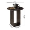Nextstep U End Table All Black
