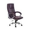 Adiko Sleek Executive Revolving Office Chair In Brown
