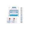 Ares Stainless Steel Baby Cradle with Mosquito Net - Clouds & Checks Clouds &Checks