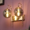 Eliante Modern Wall Lights Mild Steel & Glass Material Gold & Smoke Finish