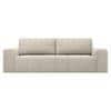 Riyab 3 Seater Fold Out Sofa Cum Bed In Cream Colour