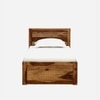 Neva Solid Wood Single  Size Bed Without Storage (Provincial Teak Finish)