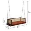 Wooden Swing In Sheesham Wood Finsih With 7ft Length Chain For Hanging
