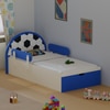 Sweet Slumber Toddler Bed in Football Theme