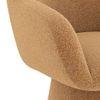 Selene Upholstered Accent Chair In Light Mustard Fabric
