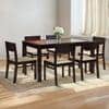 Floyd 6 Seater Dining Table Glass Top With Set Of 6 Kerry Dining Chairs
